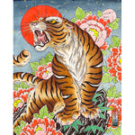Kelly Edwards - Tiger with Peonies 1