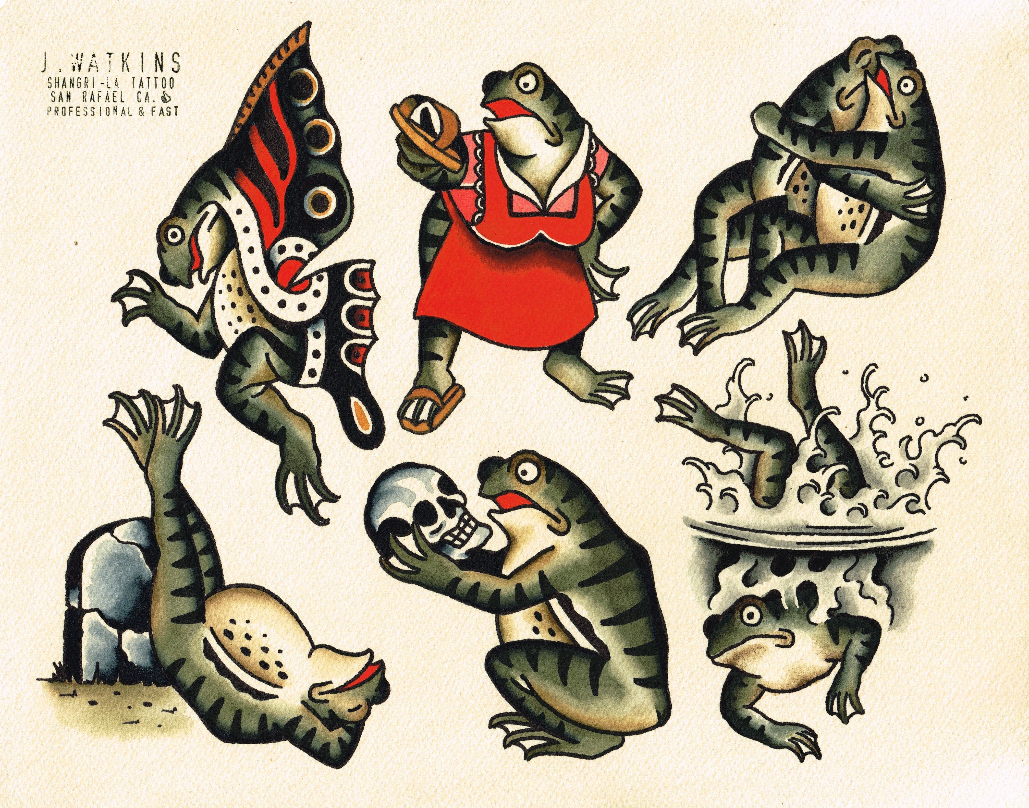 vintage flash tattoos
