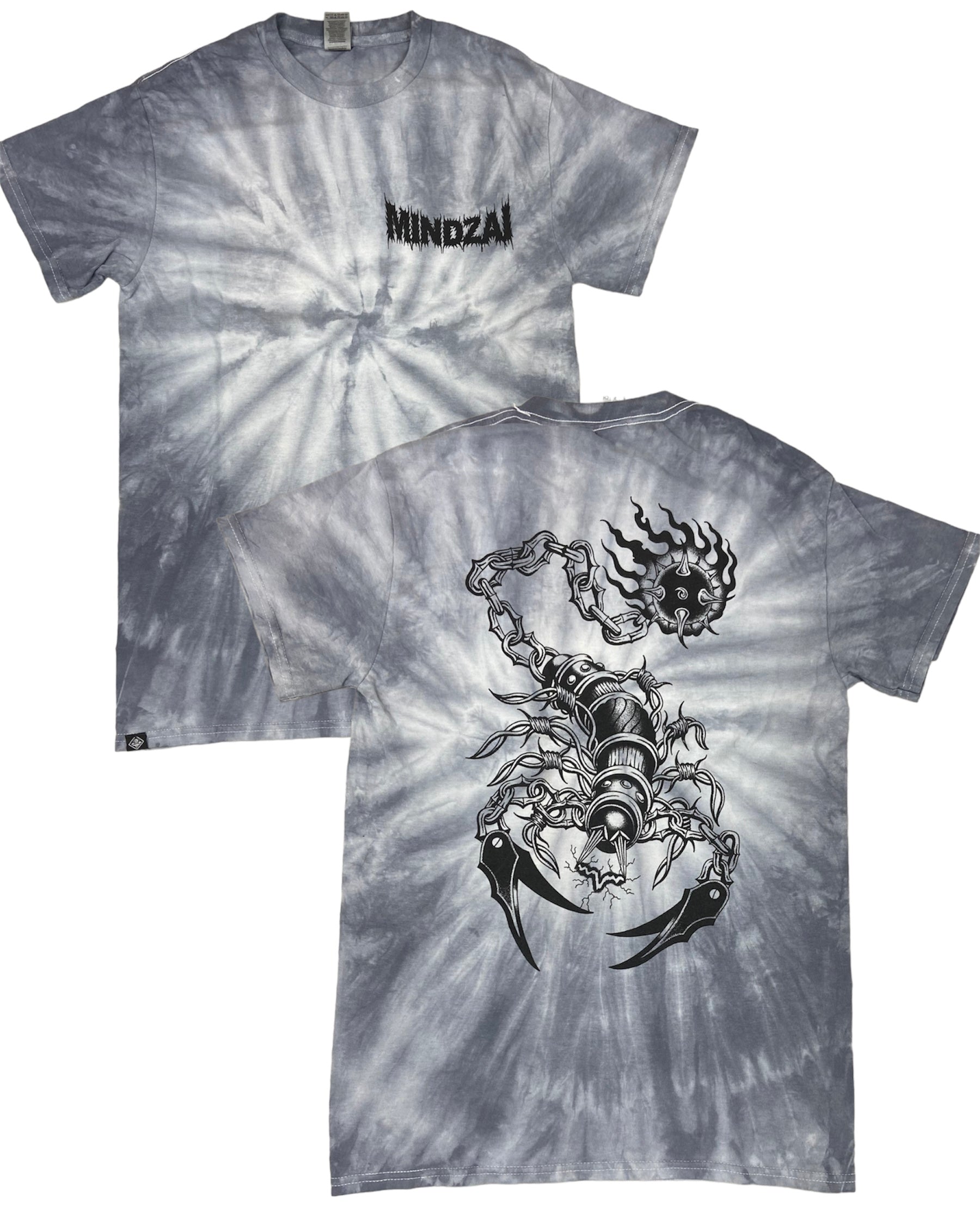 Scorpion Flail Tie Dye T-Shirt both view