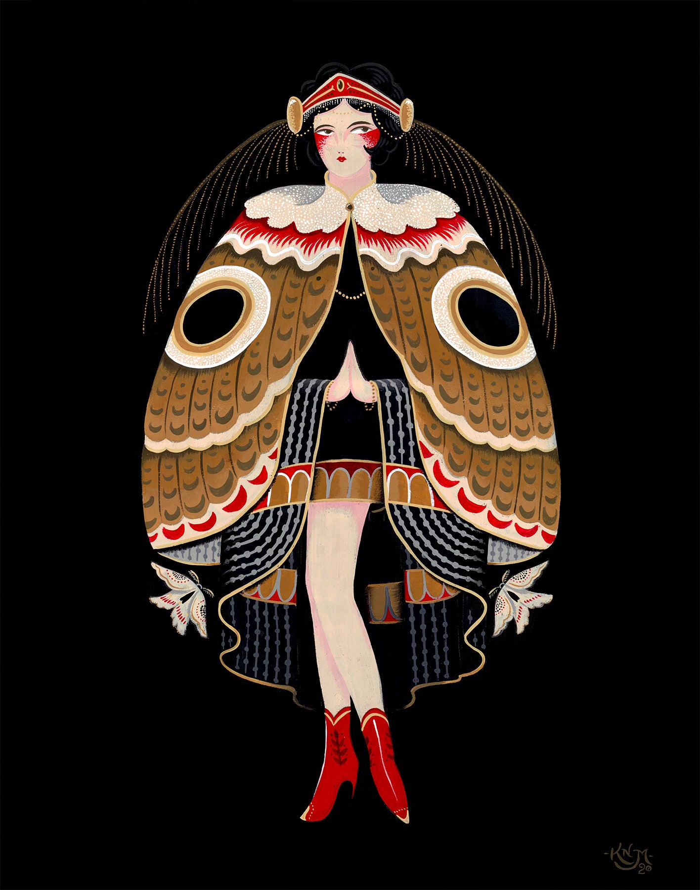 Kyler Martz - Moth Giclee 11x14 Art Print – Stunning
