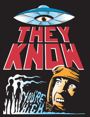 Mike Barker - They Know UFO Giclée